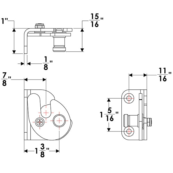 Taco Marine Windshield Latch Ss
