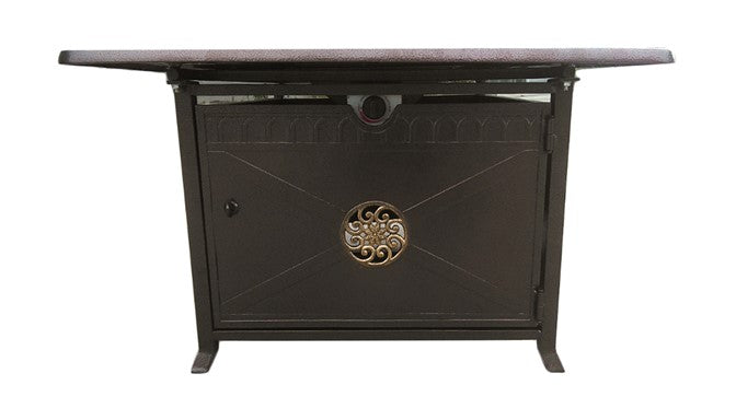 Decorative Fire Pit with Scroll Design