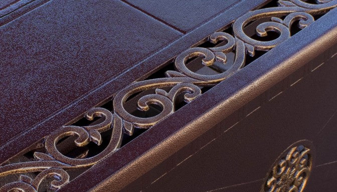 Decorative Fire Pit with Scroll Design