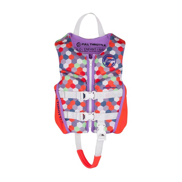 Full Throttle Child Rapid-Dry Flex-Back Pink