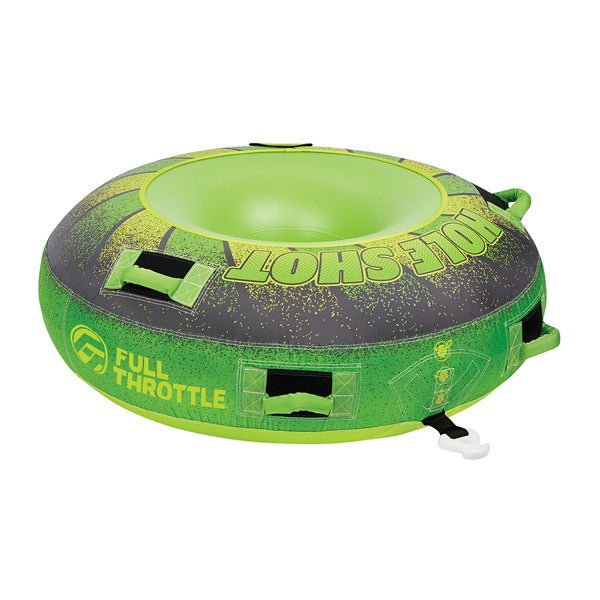 Full Throttle Hole Shot Towable Tube Green 1 Rider