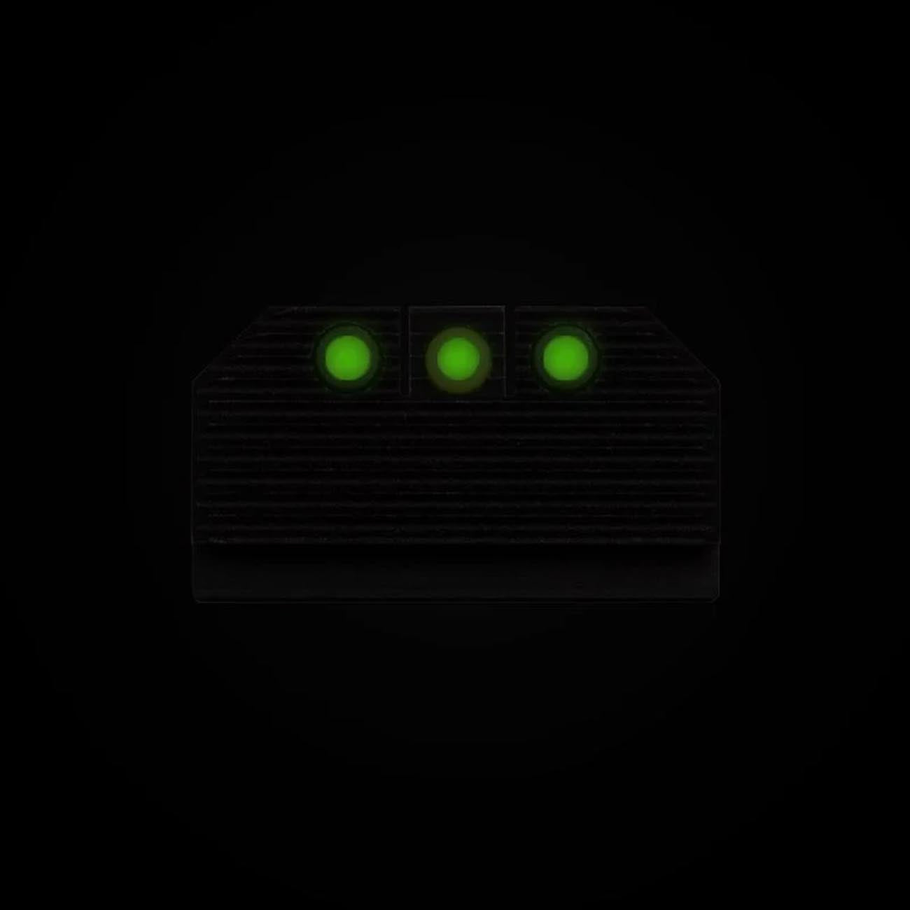 Night Fision Optics-Ready Stealth Series for Glock 42/43/43X MOS Black Front Ring/Black Rear