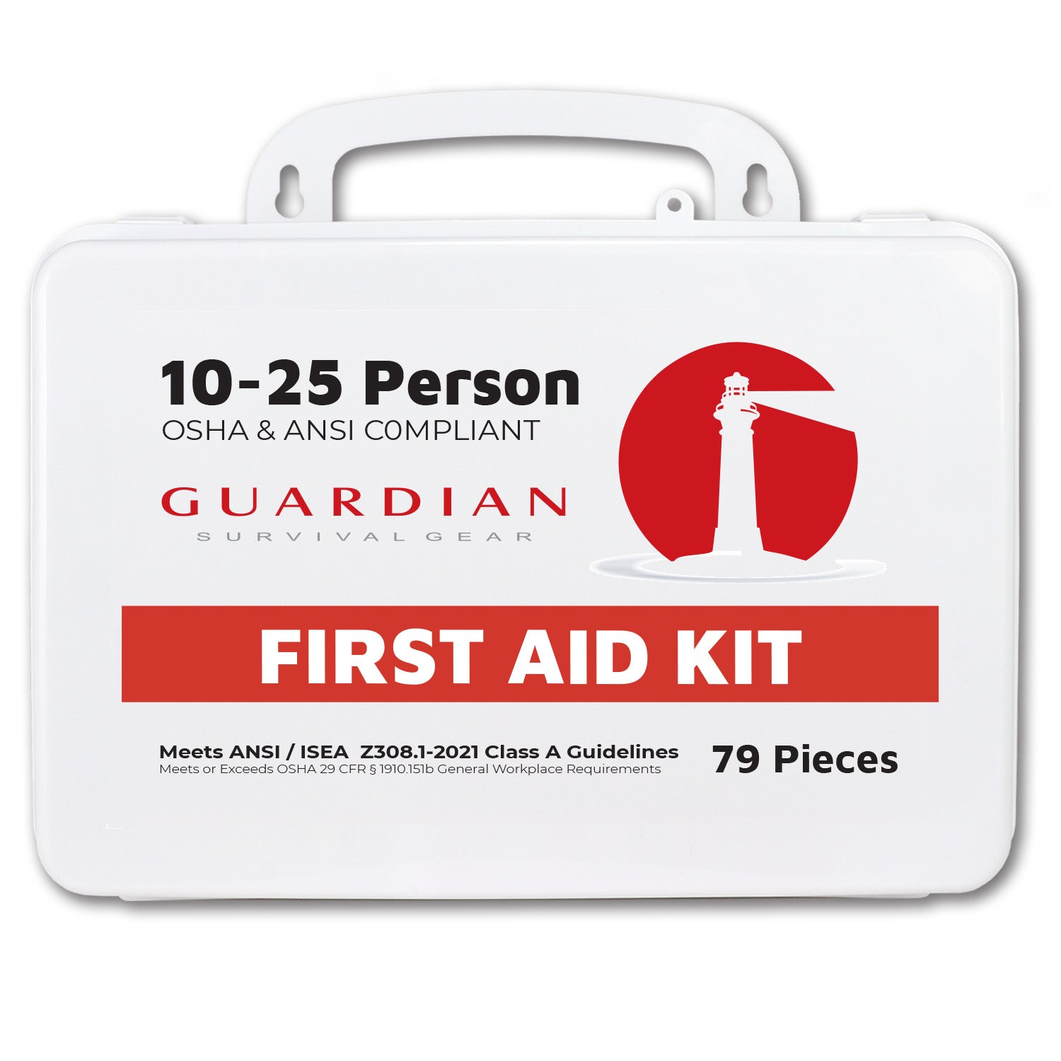 Guardian 10-25 Person First Aid Kit - Plastic