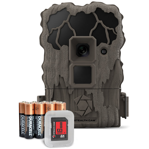 Stealth Cam STC-QS20NGK QS20NG 720p 24.0-MP Digital Scouting Camera Combo with NO GLO Flash and SD Card