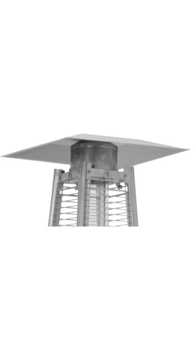 Tall Quartz Glass Tube Heater - Matte Black