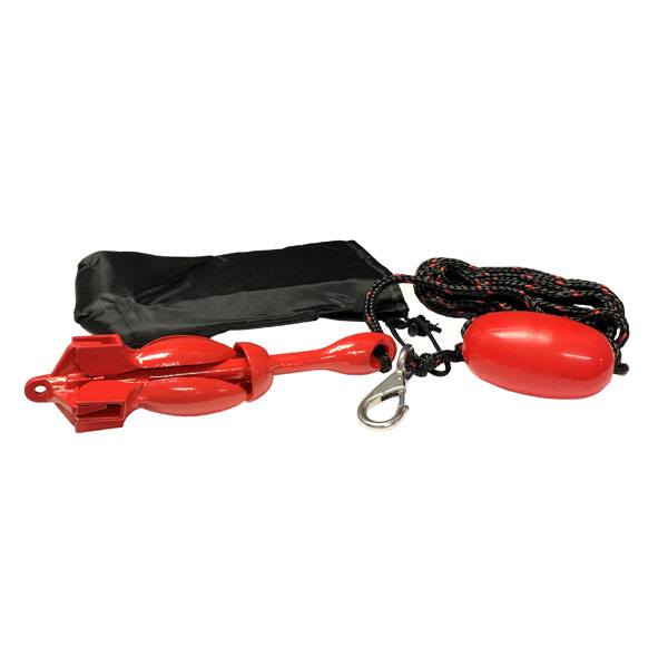 Gen3 Marine Red Painted,0.7KG Grapnel Anchor Kit