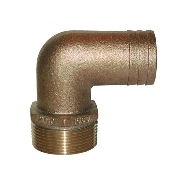 Groco 90 Deg Brz Elbow Pipe To Hose 3/4