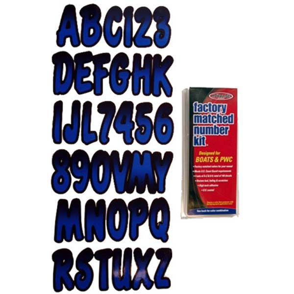 Hardline Products Letter Kit Blue/Black