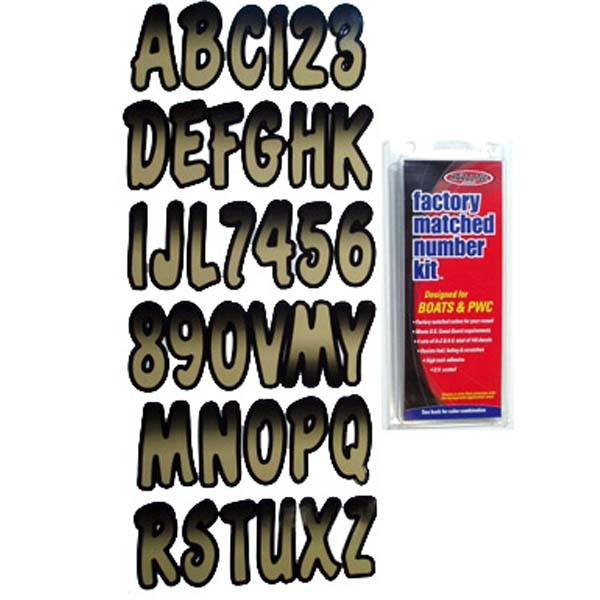 Hardline Products Letter Kit Beige/Black