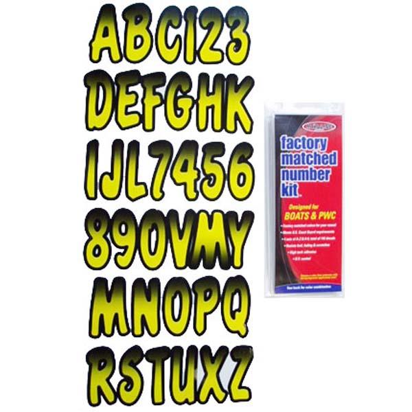 Hardline Products Letter Kit Yellow/Black