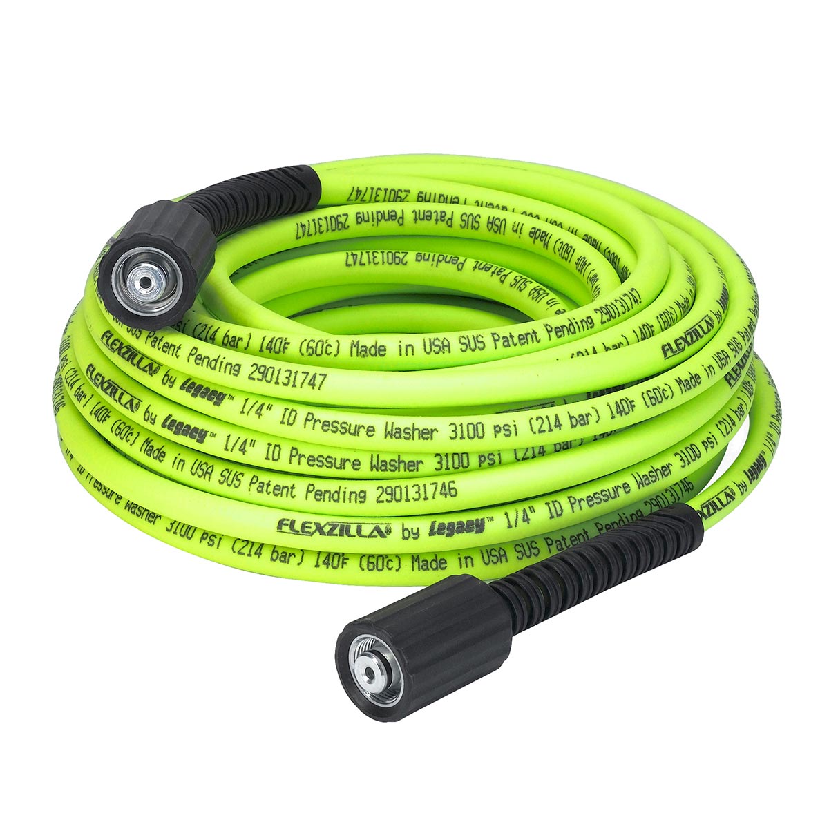 Flexzilla Pressure Washer Hose 1/4" x 50" with M22 Fittings