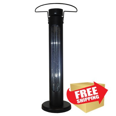 Oscillating Electric Heater in Black