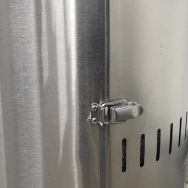 87" Tall Outdoor Patio Heater with Table - Stainless Steel