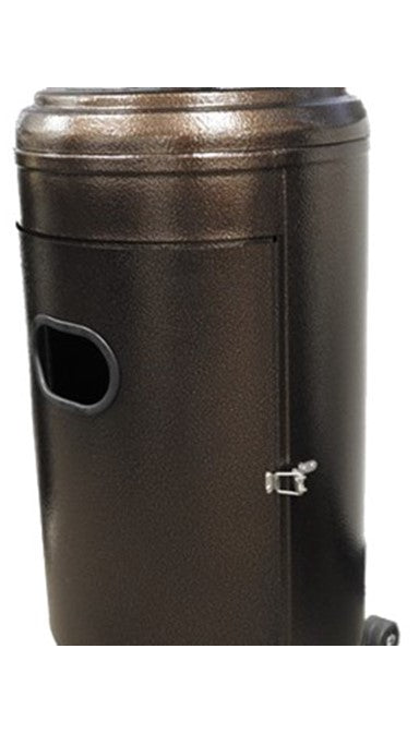 87" Tall Outdoor Patio Heater with Table - Hammered Bronze
