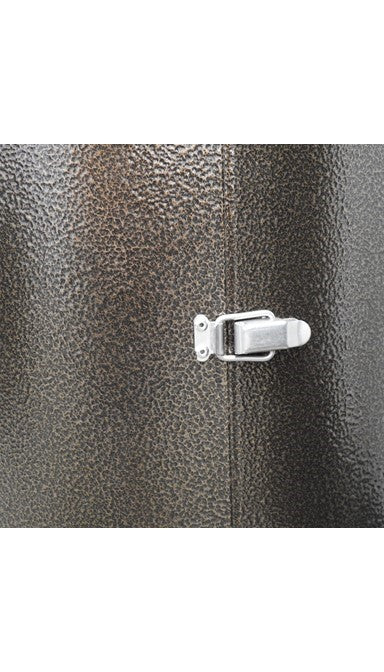 87" Tall Outdoor Patio Heater with Table - Hammered Bronze