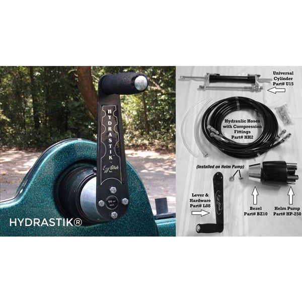 Ezy-Glide Hydra-Stik 2500 Hydraulic Stick Steering  System with 2.8 turns from lock-to-lock
