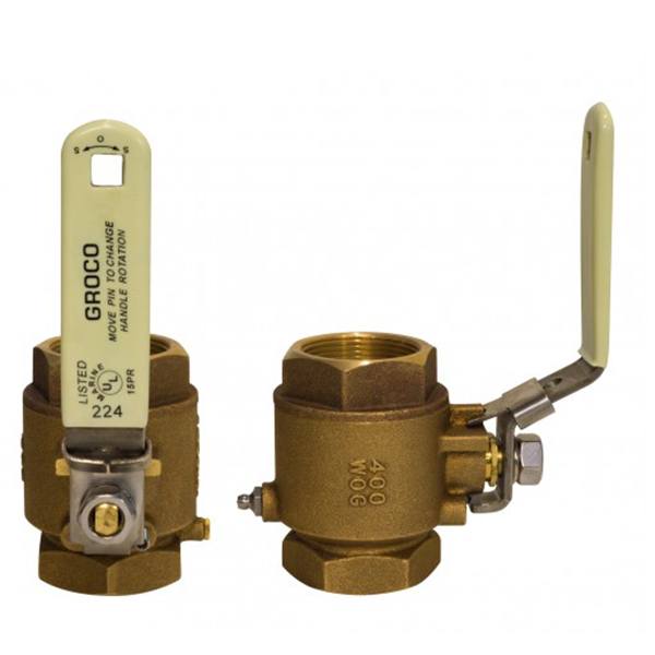 Groco In Line Ball Valve W/Locking Handle
