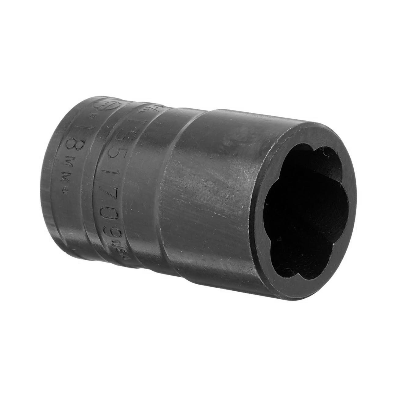 Williams 1/2" Drive Turbo Salvage Socket: 18mm