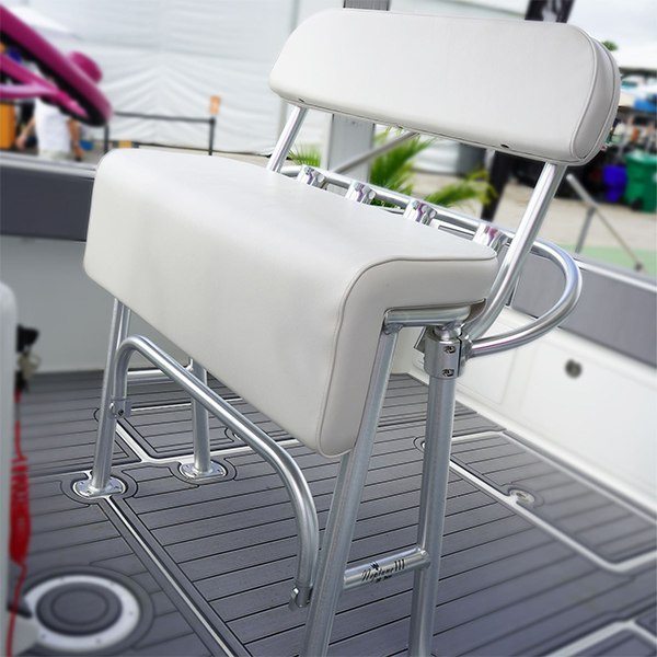 Taco Marine Neptune Iii Leaning Post-Alum Rh W/Backrest