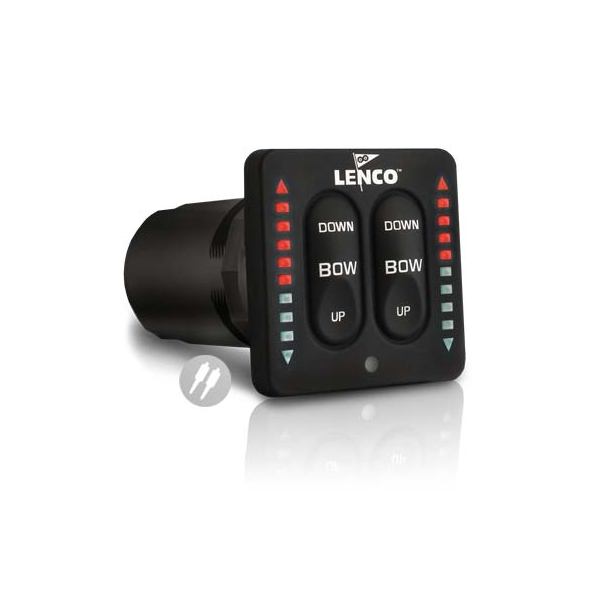 Lenco Trim Tabs Led Dual Act Trim Sw W/Retr
