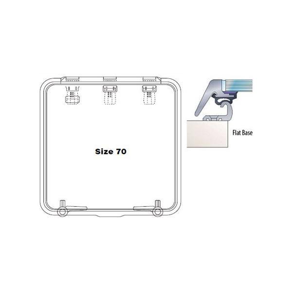 Lewmar Marine Ocean Hatch Flat Base Size 70