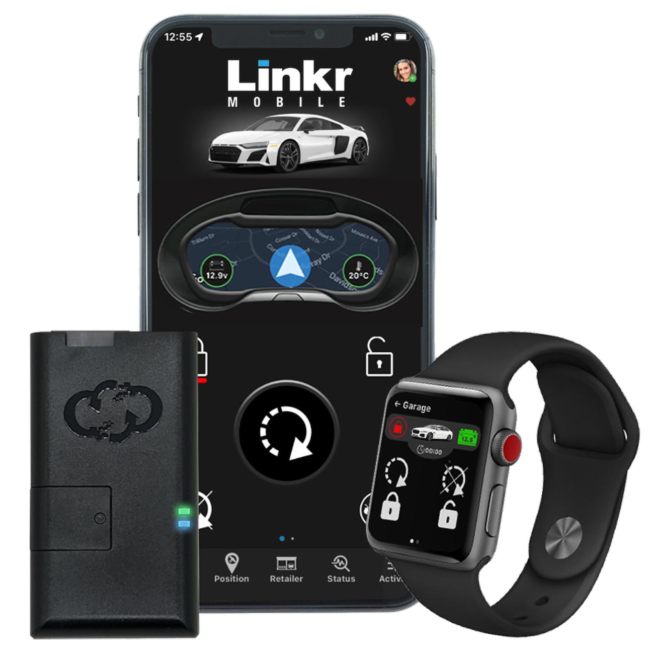 Omega Smart Phone Interface -  LOCKUNLOCKSTARTSTOP GPS LOCATE & MORE!
