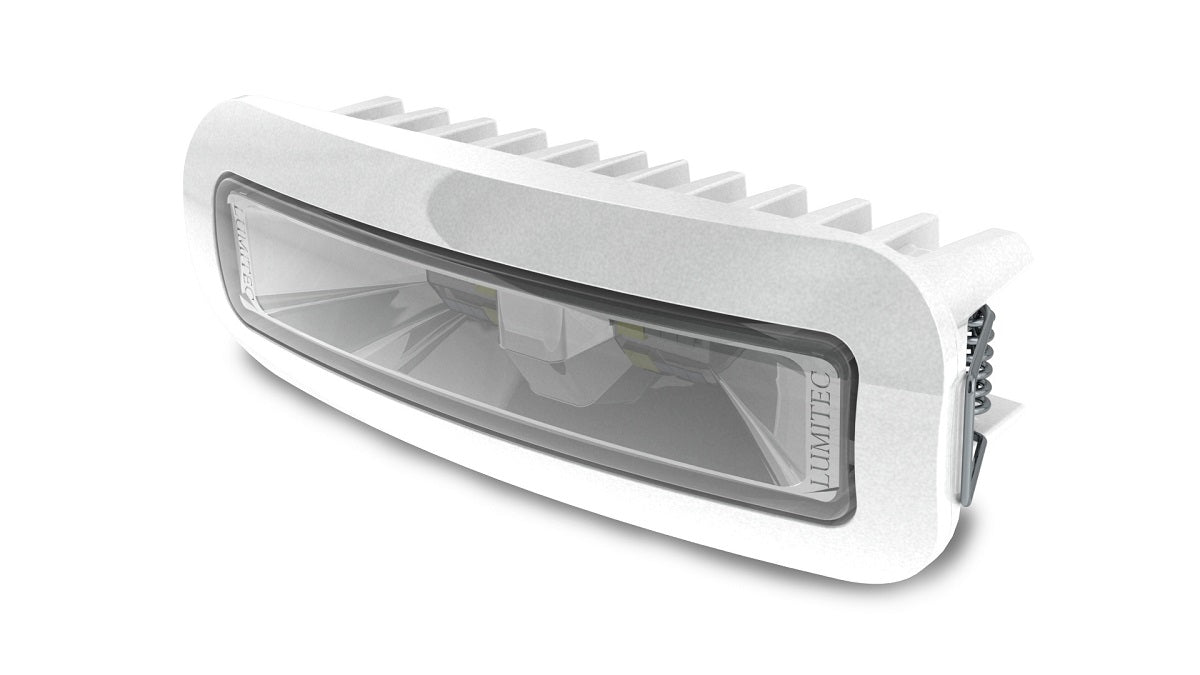Lumitec Capri3 Flood Light White LEDfts Dimmable Flush Mount White 12/24v