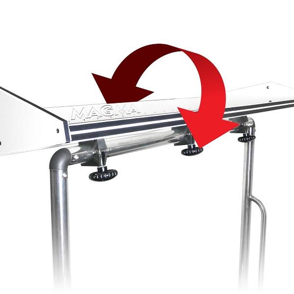 Magma Grills Tournament Series Dock Cleaning Station, High Density Polyethylene, White/Black/White, 48" w/ Dock Mount