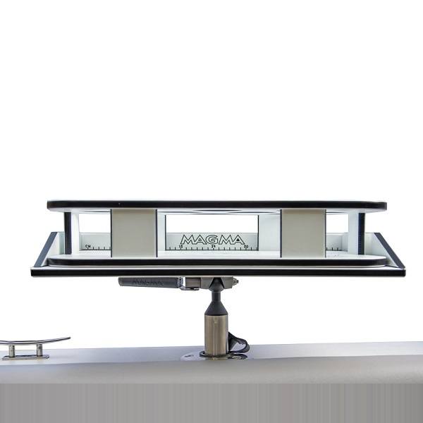 Magma Grills Rectangle Party Table (19.25" x 14.75") with T10-312B Fillet Table and LevelLock Mount