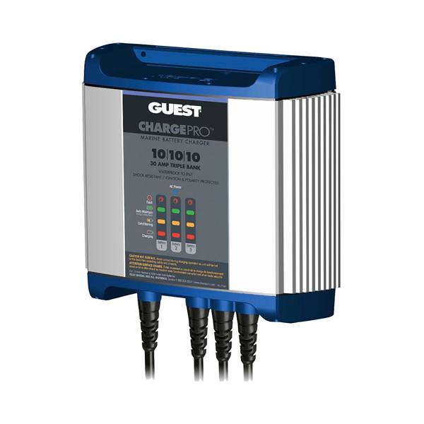 Marinco Guest Charger 30 Amp-3 Bank