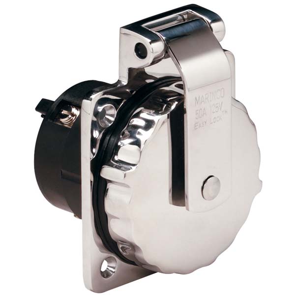 Marinco S.S. Power Inlet 50A 125V