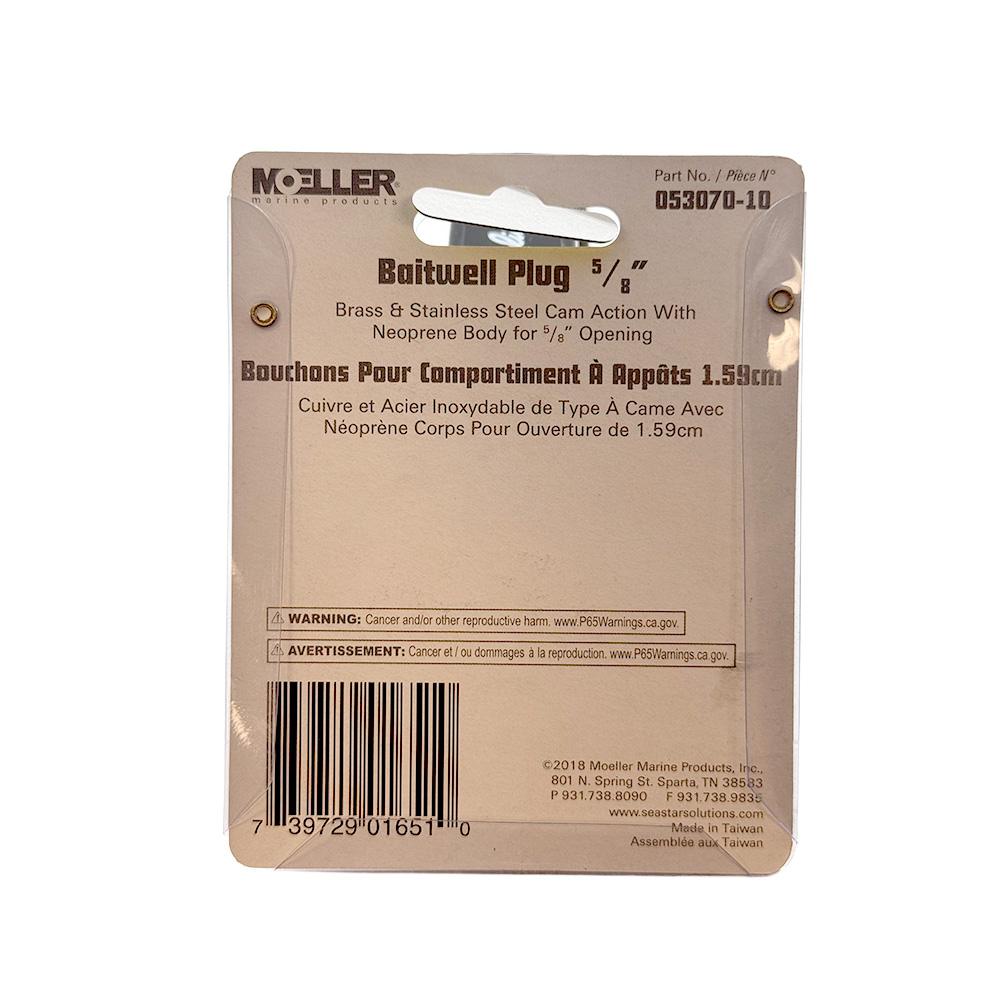 Moeller Marine BAITWELL PLUG - 5/8 IN BRASS CARD/2
