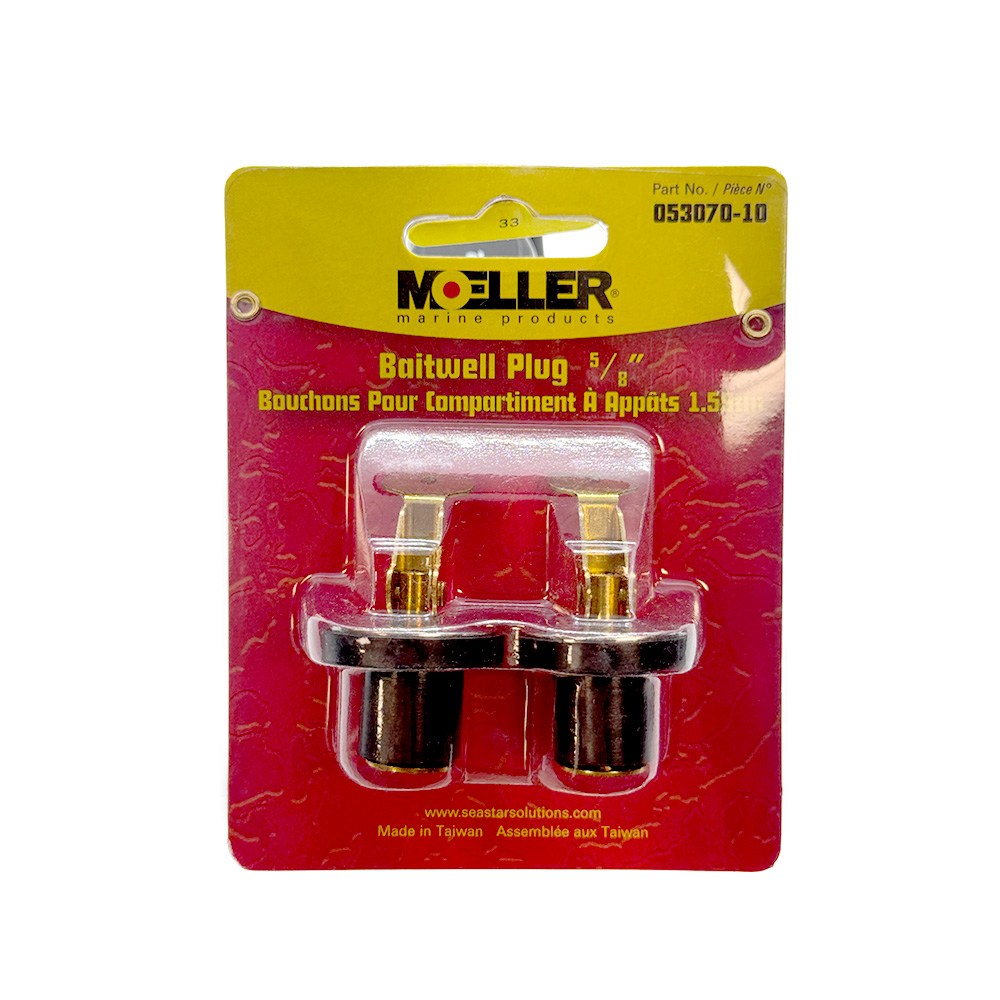 Moeller Marine BAITWELL PLUG - 5/8 IN BRASS CARD/2