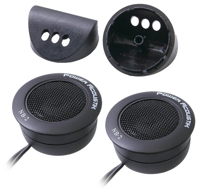 POWER ACOUSTIK 1" TWEETERS (Sold in pairs) NIOBIUM 200WATTS; 3-WAY MOUNTING