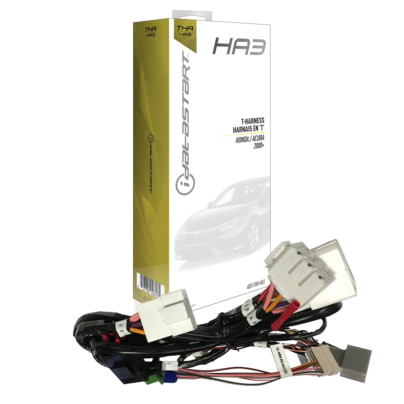 OmegaLink T-Harness for OLRSBAHA3 - Factory Fit Install; select Honda/Acura '08-'22 Standard Key