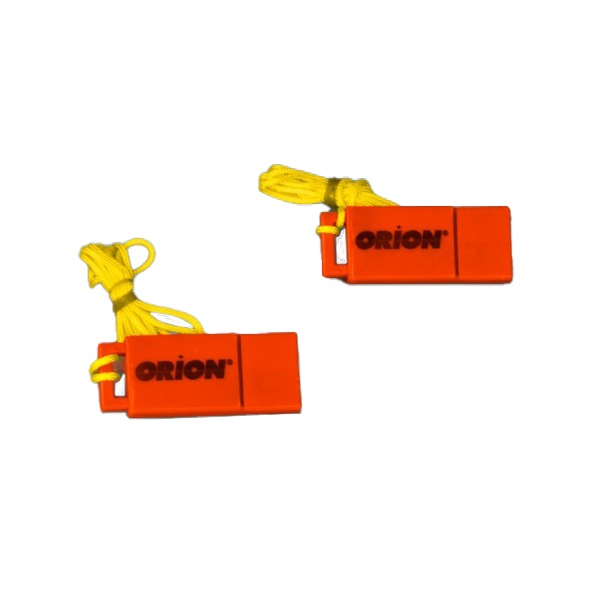 Orion Safety WHISTLES, (2-pk)  w/lanyards; Packaged in Clam Shell