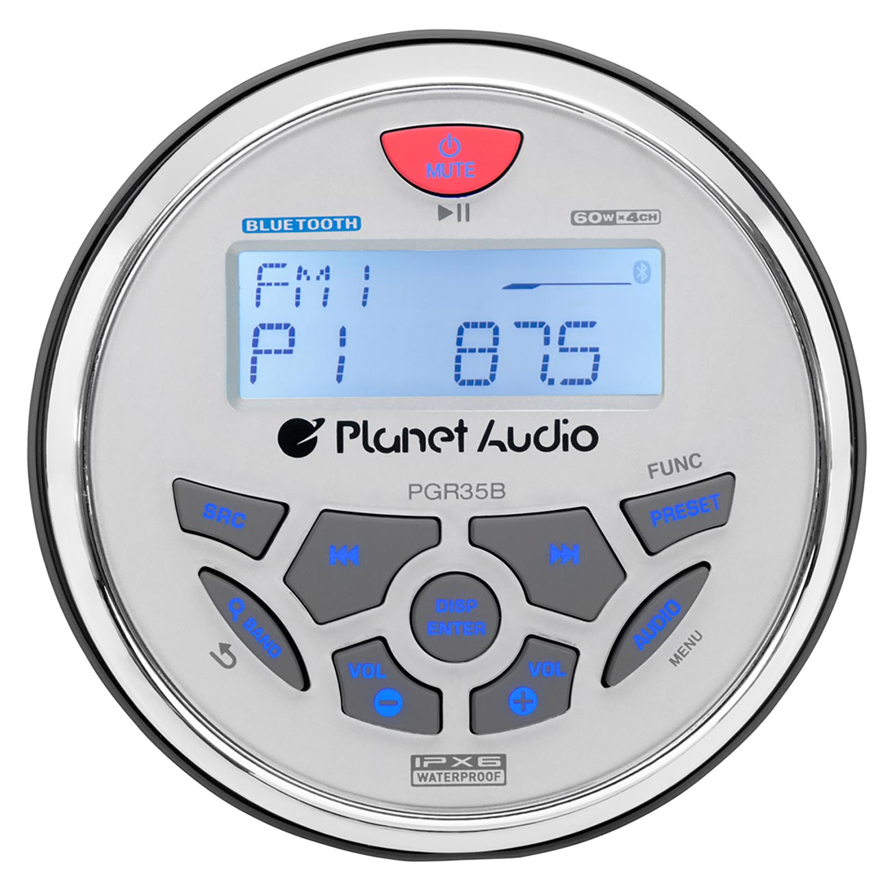 Planet Audio Marine AM/FM/Weather Mechless Receiver with Bluetooth
