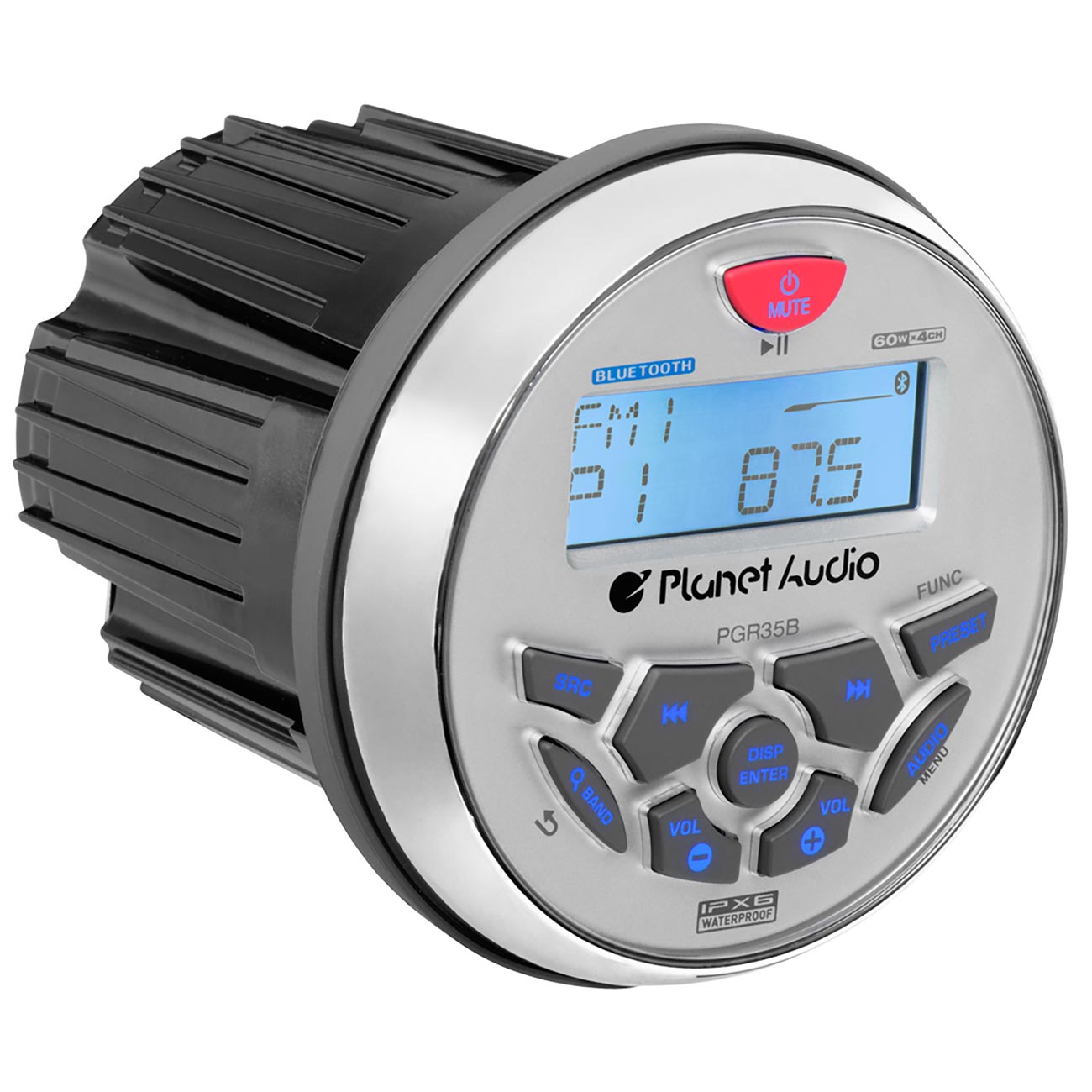 Planet Audio Marine AM/FM/Weather Mechless Receiver with Bluetooth