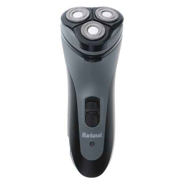 Barbasol CBR1-1002-BLY Men's Rechargeable Dry Rotary Shaver with Pop-up Trimmer