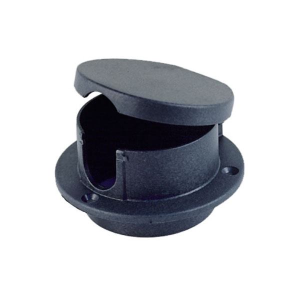 Perko Marine BLACK PLASTIC ROPE DECK PIPE