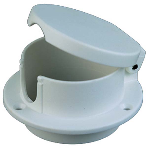 Perko Marine White Plastic Rope Deck Pipe