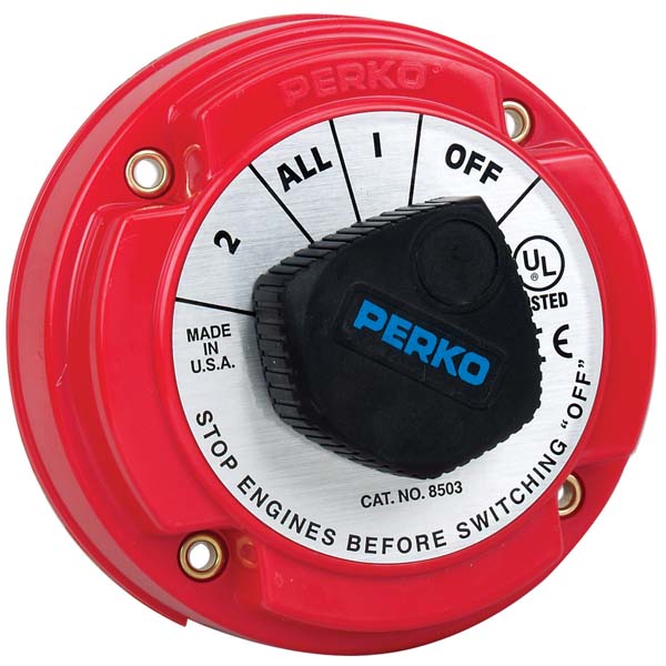 Perko Marine Battery Switch W/F Disc