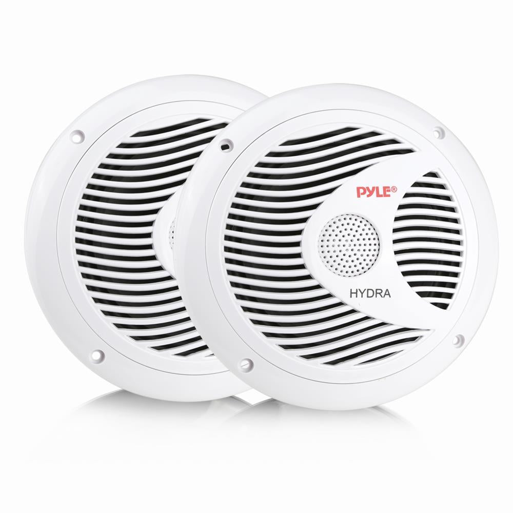 Pyle Marine 6.5GÇ¥ Dual Cone Speakers (White)