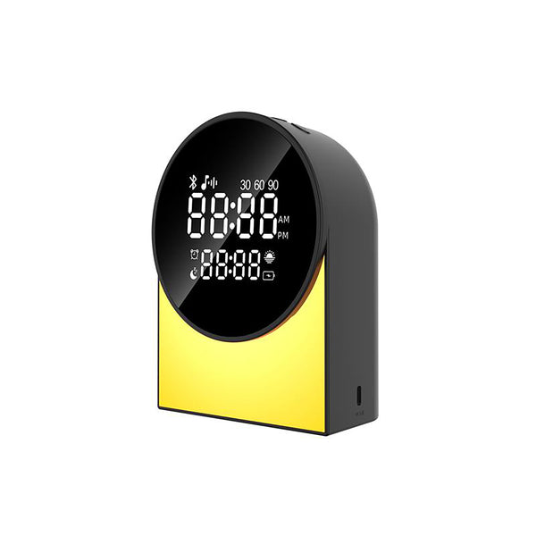 Priority Products 51811146B Rechargeable Digital FM Radio Alarm Clock with Bluetooth Speaker, LED Night-Light, and Sound