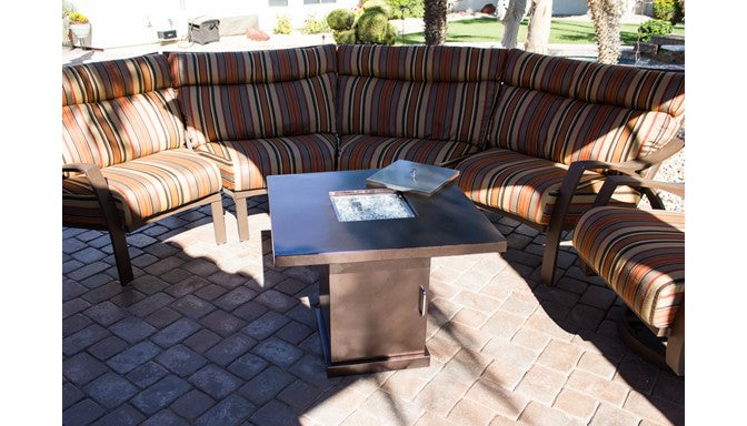 30" Conventional Fire Pit in Hammered Bronze