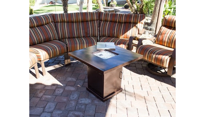 30" Conventional Fire Pit in Hammered Bronze