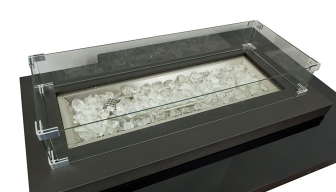 Two Tiered Glass Top Fire Pit