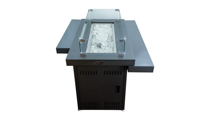 Two Tiered Glass Top Fire Pit