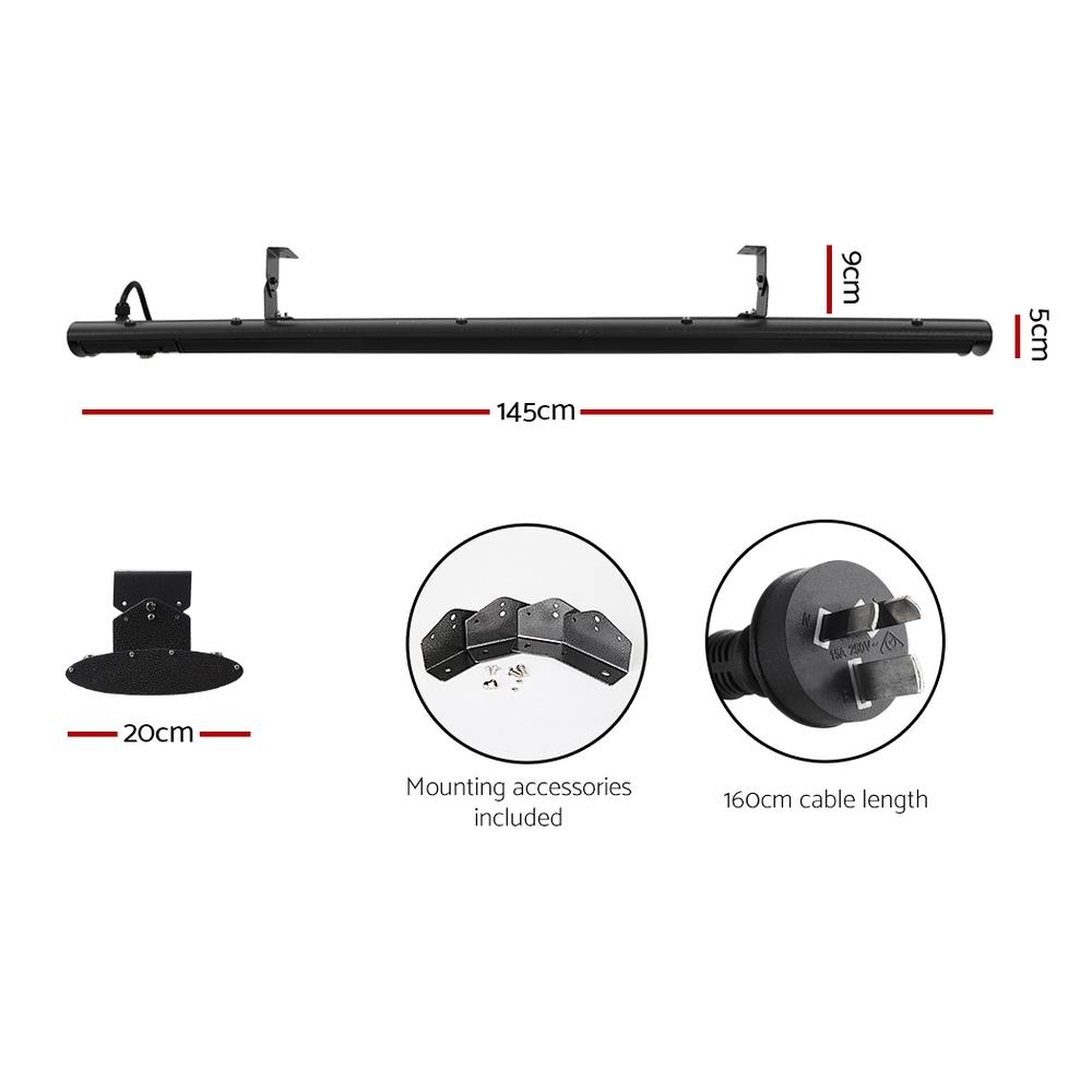 Devanti Electric Infrared Radiant Strip Heater Panel Heat Remote