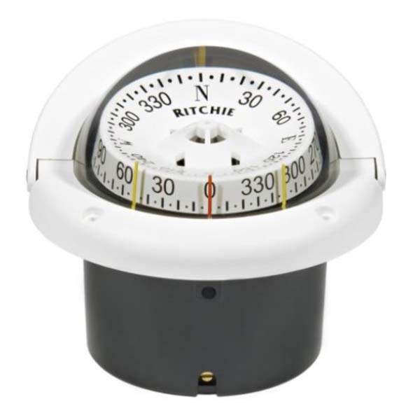 Ritchie Compass Helmsman Flush-White Combi